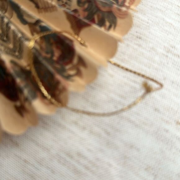 Vintage MCM Music Note Fan Christmas Tree Ornament (8) - Picture 6 of 6